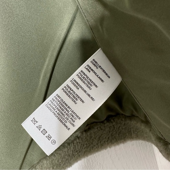 REBECCA MINKOFF Harley Wool Plush Pile green Jacket  M NWT - Picture 7 of 8